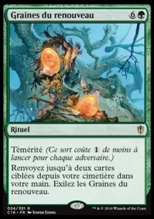 Commander 2016 - Graines du renouveau