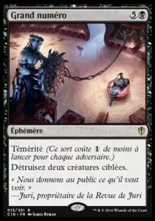 Commander 2016 - Grand numéro
