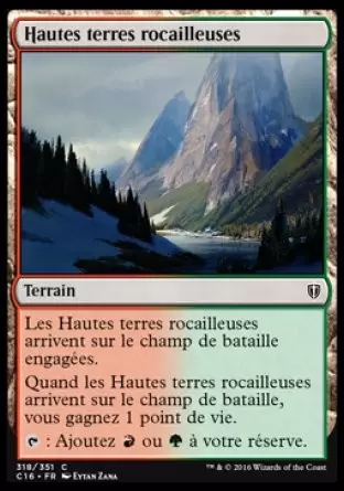 Commander 2016 - Hautes terres rocailleuses