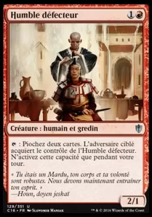 Commander 2016 - Humble défecteur