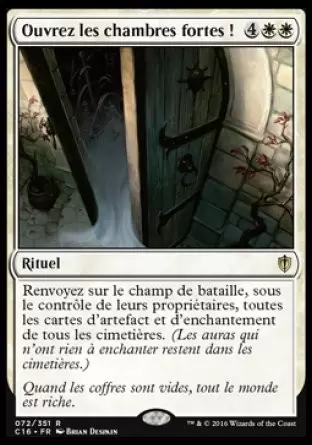 Commander 2016 - Ouvrez les chambres fortes !