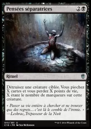 Commander 2016 - Pensées séparatrices