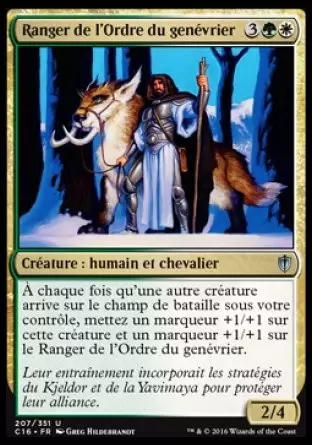 Commander 2016 - Ranger de l\'Ordre du genévrier