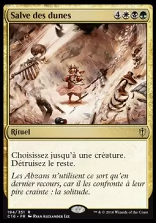 Commander 2016 - Salve des dunes