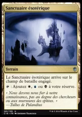 Commander 2016 - Sanctuaire ésotérique