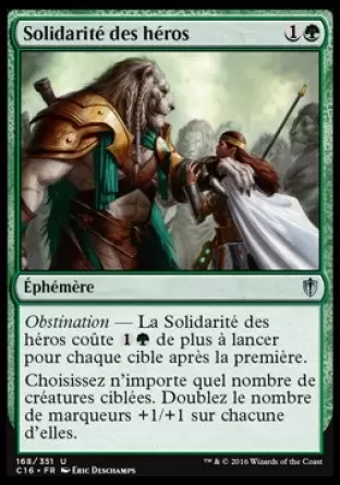 Commander 2016 - Solidarité des héros