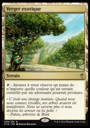 Commander 2016 - Verger exotique