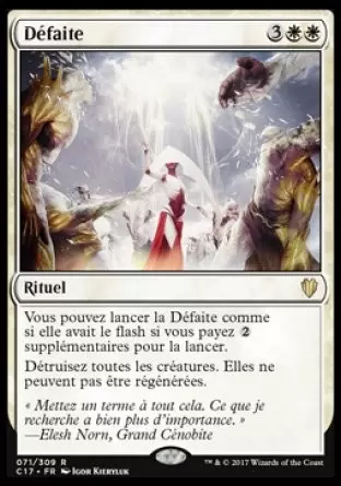 Commander 2017 - Défaite