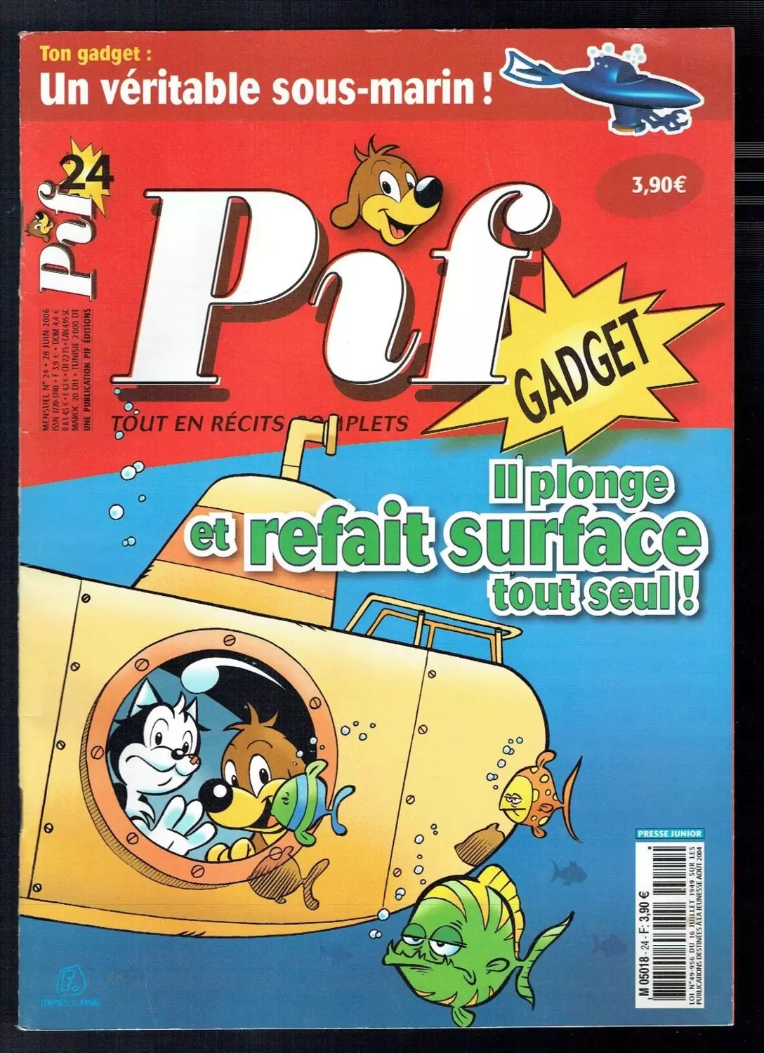 Pif Gadget - 2ème série - Il plonge et refait surface tout seul !