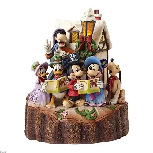 Disney Traditions by Jim Shore - Caroling Carved by Heart