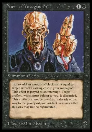 Antiquities - Priest of Yawgmoth