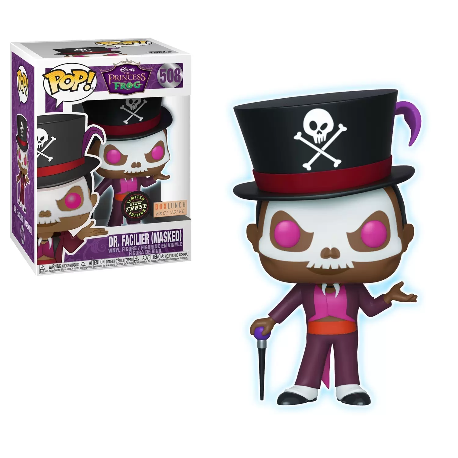 POP! Disney - The Princess and the Frog - Dr. Facilier Masked GITD Chase