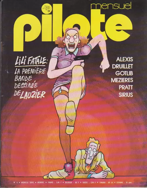 Pilote Mensuel - Lili Fatale : la première BD de Lauzier
