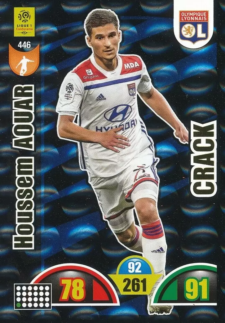 Adrenalyn XL : 2018-2019 (France) - Houssem Aouar - Olympique Lyonnais