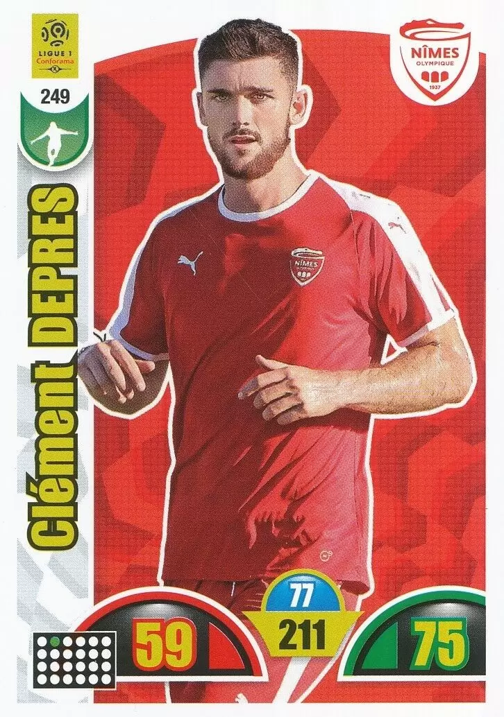 Adrenalyn XL : 2018-2019 (France) - Clément Depres - Nîmes Olympique
