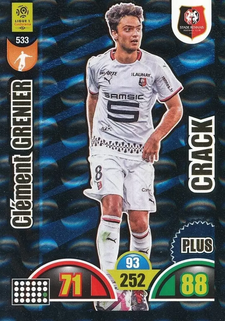 Adrenalyn XL : 2018-2019 (France) - Clément Grenier - Stade Rennais FC