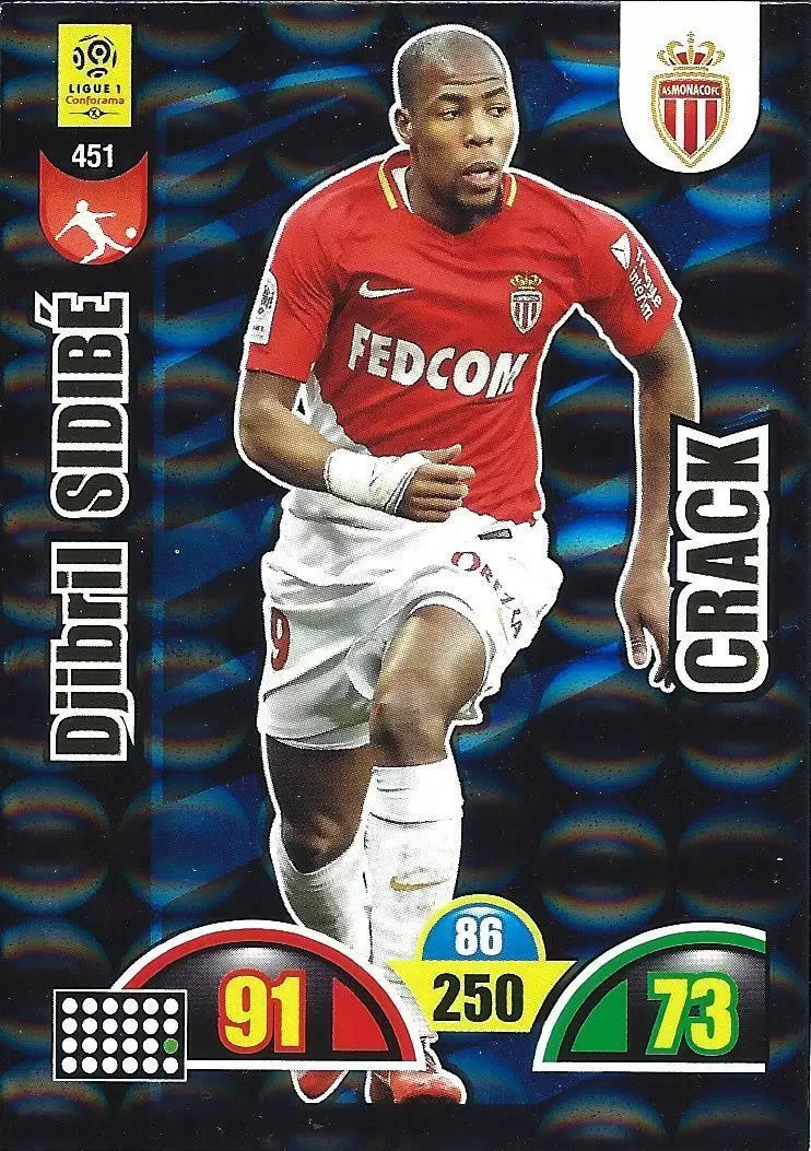 Adrenalyn XL : 2018-2019 (France) - Djibril Sidibé - AS Monaco