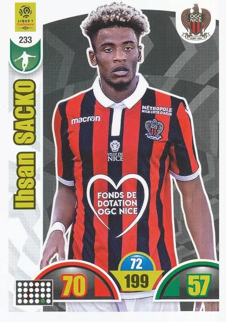 Adrenalyn XL : 2018-2019 (France) - Ihsan Sacko - OGC Nice