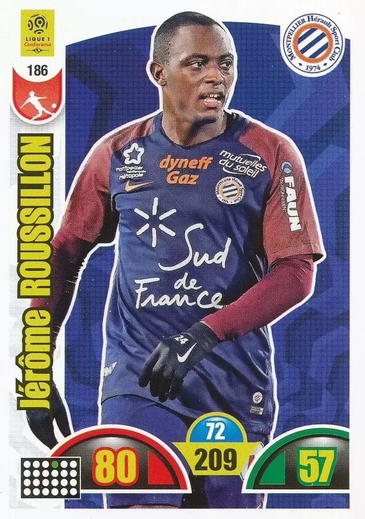 Adrenalyn XL : 2018-2019 (France) - Jérôme Roussillon - Montpellier Hérault SC