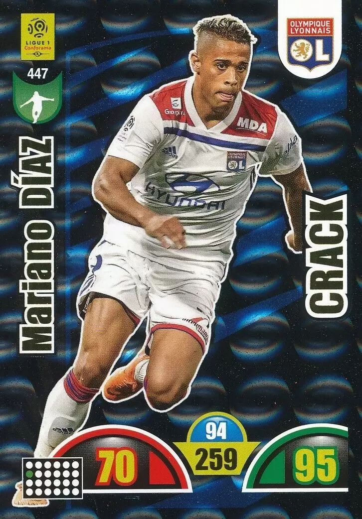 Adrenalyn XL : 2018-2019 (France) - Mariano Díaz Mejía - Olympique Lyonnais