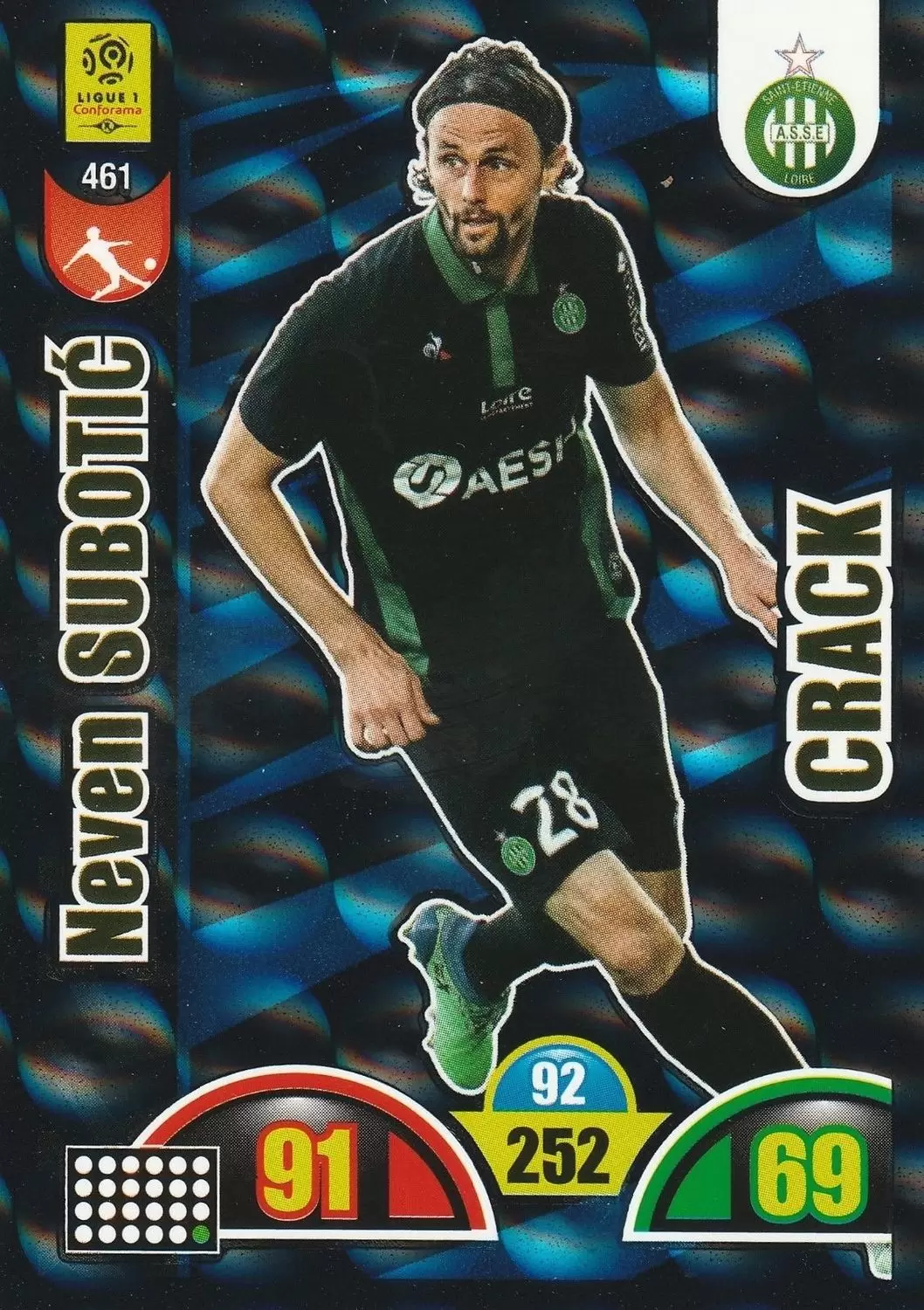 Adrenalyn XL : 2018-2019 (France) - Neven Subotić - AS Saint-Étienne