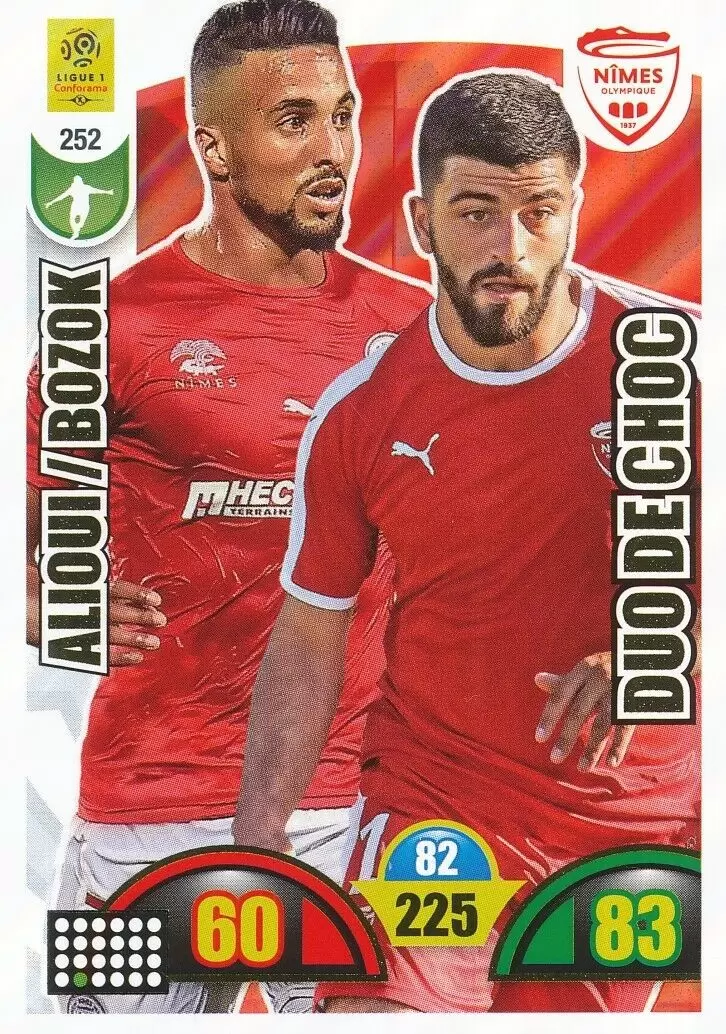 Adrenalyn XL : 2018-2019 (France) - Rachid Alioui / Umut Bozok - Nîmes Olympique