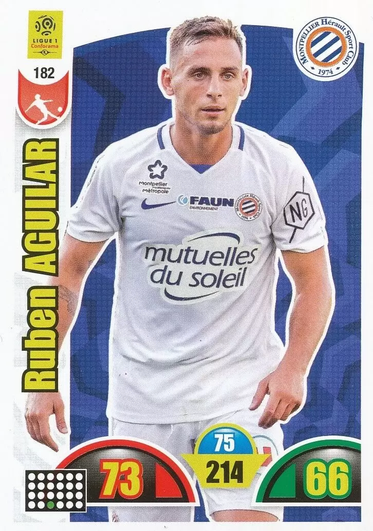 Adrenalyn XL : 2018-2019 (France) - Ruben Aguilar - Montpellier Hérault SC