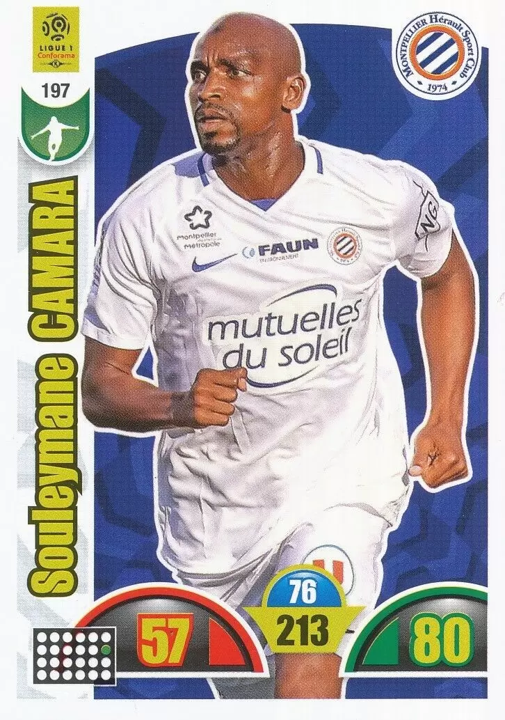 Adrenalyn XL : 2018-2019 (France) - Souleymane Camara - Montpellier Hérault SC