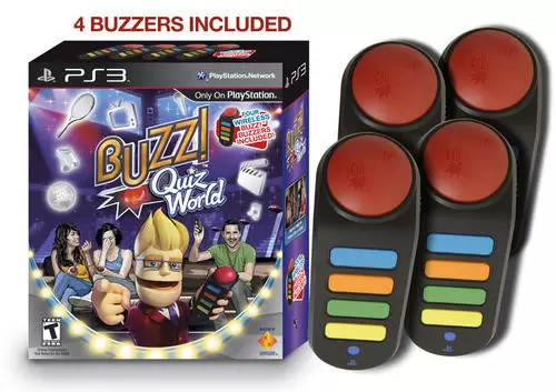 PS3 Games - Buzz Quiz World Buzzers Bundle