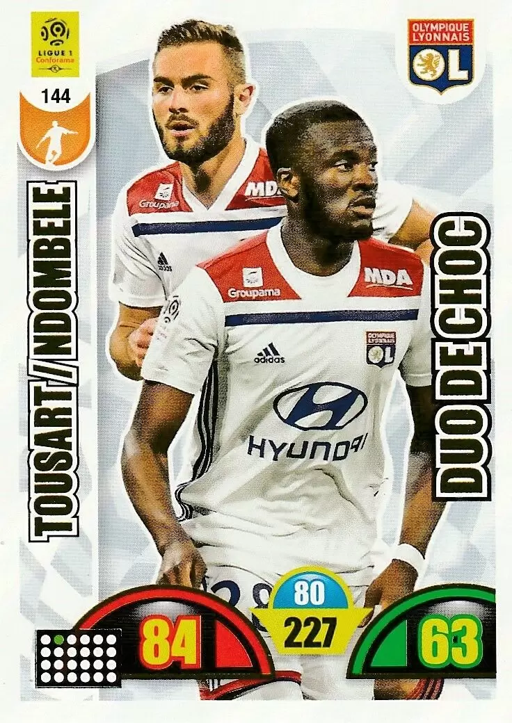 Adrenalyn XL : 2018-2019 (France) - Tanguy Ndombele / Lucas Tousart - Olympique Lyonnais