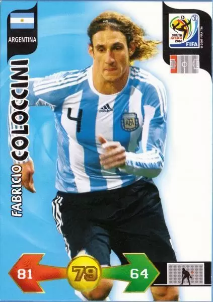 Adrenalyn XL South Africa 2010 - Fabricio Coloccini - Argentina