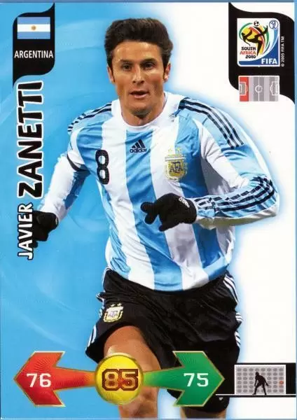 Adrenalyn XL South Africa 2010 - Javier Zanetti - Argentina