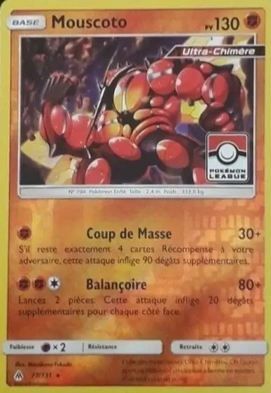 Lumière Interdite - Mouscoto reverse Pokémon League