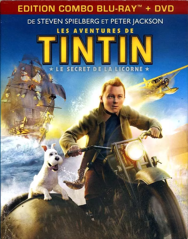 Film d\'Animation - Les aventures de Tintin : Le secret de la Licorne - Edition Combo Bluray & DVD