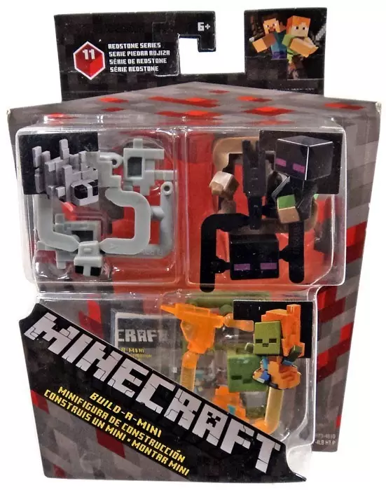 Minecraft Mini Figures Série 11 - Triple Pack - Zombie, Enderman, Silverfish