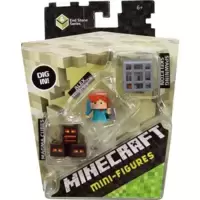 Triple Pack - Magma Cubes, Alex with Shield, Spawning Skeleton