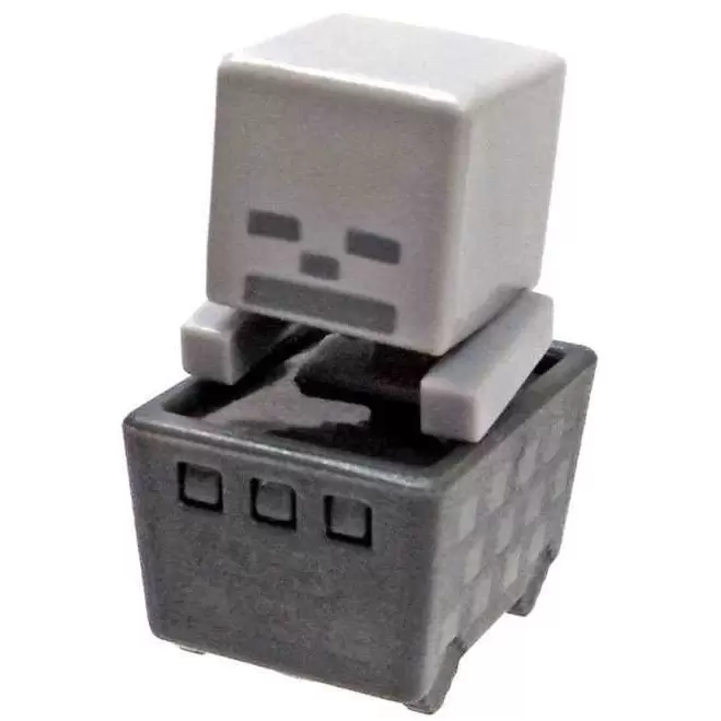 Minecraft Collectible Mini Figures Mattel Minecart Series Skeleton 
