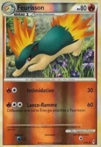 Pokémon L\'appel des Légendes - Feurisson Reverse