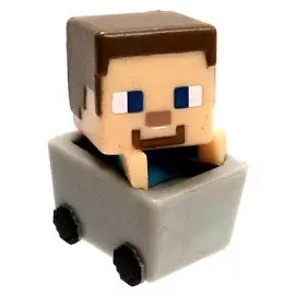 Minecraft Chest Série 3 - Série 3 Verte - Steve? In Minecart