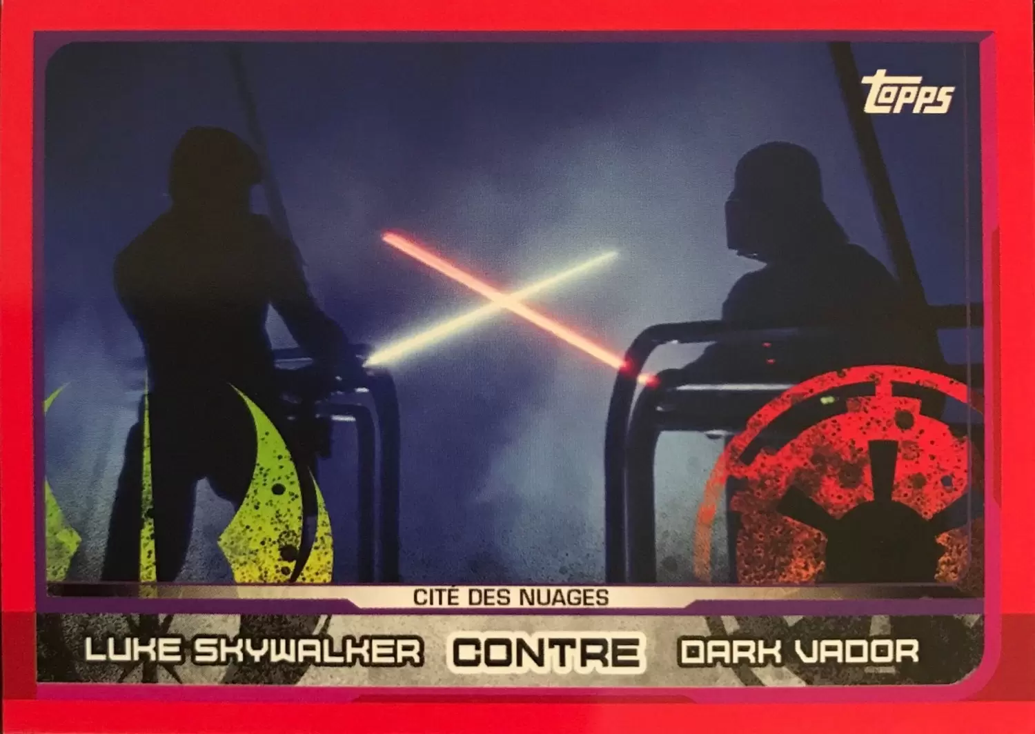 Topps - Voyage vers Star wars : Les Derniers Jedi - Luke Skywalker contre Dark Vador (Cité des Nuages)