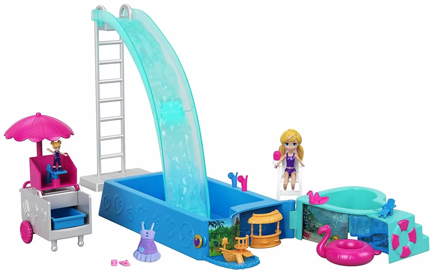 Polly Pocket - Coffret Piscine Toboggan