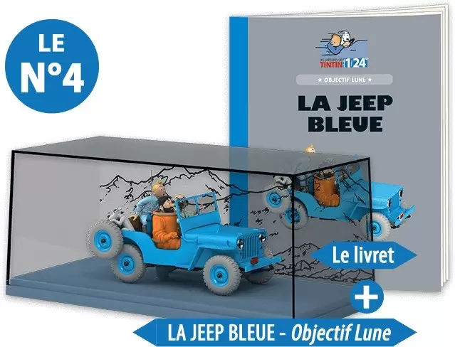 Voitures de Tintin 1/24ème - La Jeep Bleue