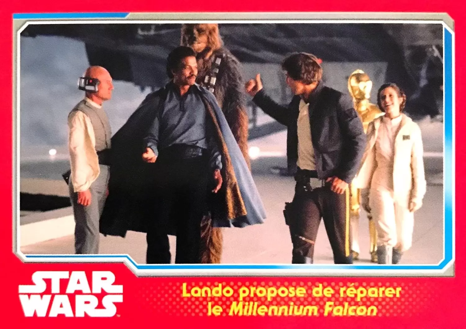 Topps - Voyage vers Star Wars : Le réveil de la force - Lando propose de réparer le Millennium Falcon