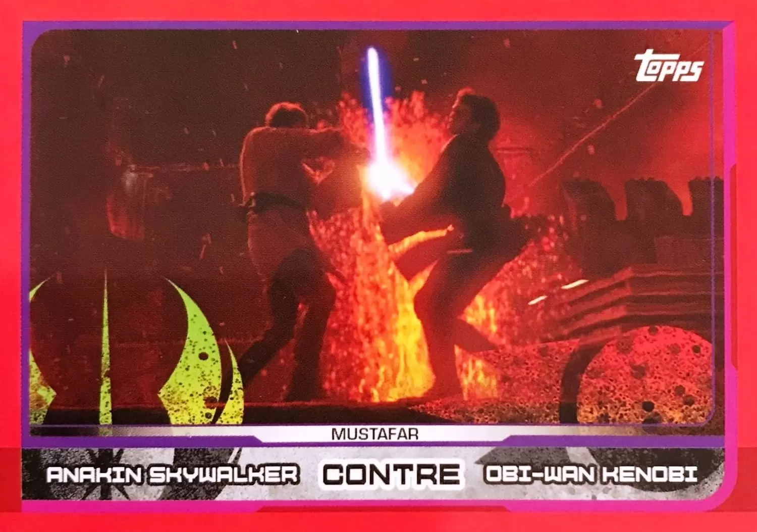 Topps - Voyage vers Star wars : Les Derniers Jedi - Anakin Skywalker contre Obi-Wan Kenobi (Mustafar)