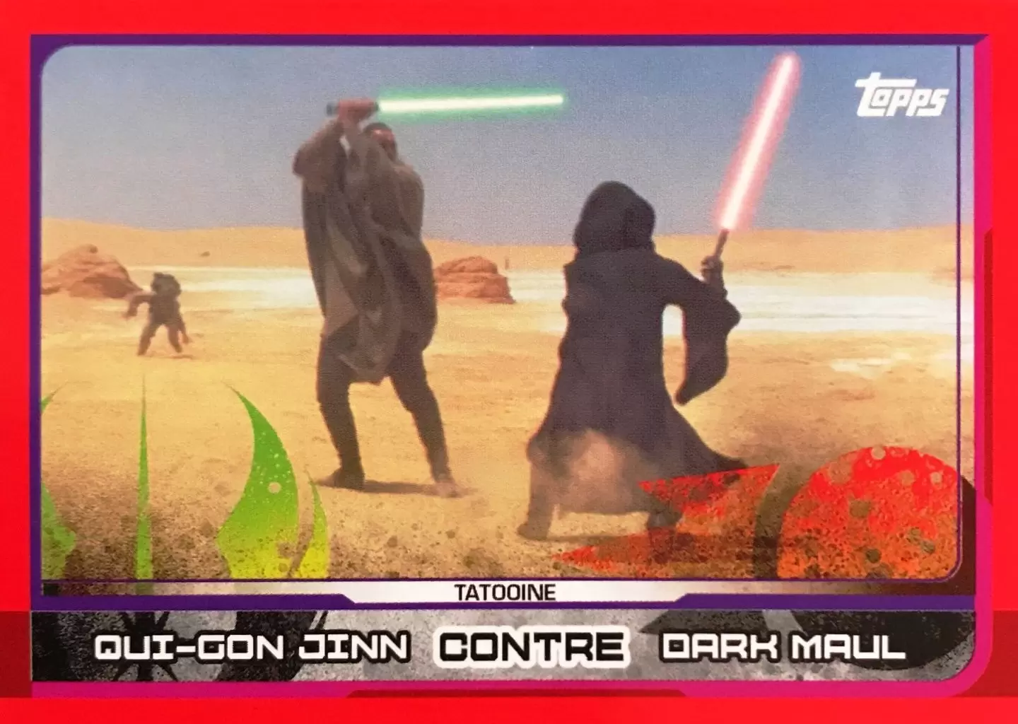 Topps - Voyage vers Star wars : Les Derniers Jedi - Qui-Gon Jinn contre Dark Maul (Tatooine)