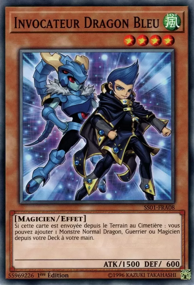 Speed Duel - Les Maîtres du Destin SS01 - Invocateur Dragon Bleu