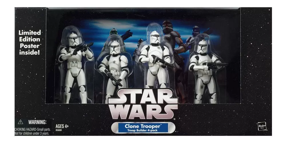 The Original Trilogy Collection (OTC) - Clone Trooper - Troop Builder 4-Pack (White Battle Damaged)