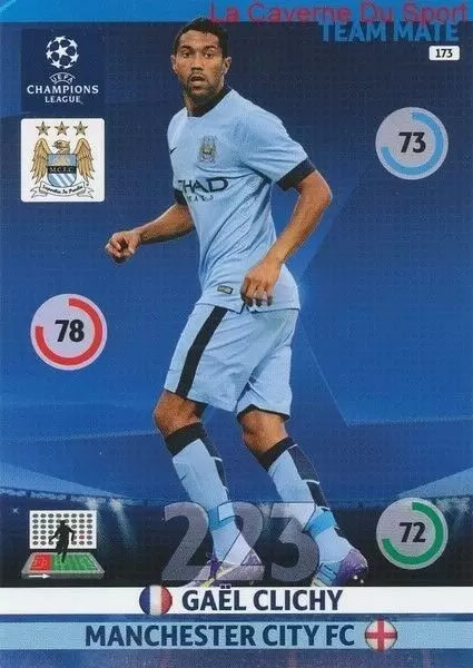 Adrenalyn XL - UEFA Champions League 2014-2015 - Gaël Clichy - Manchester City FC