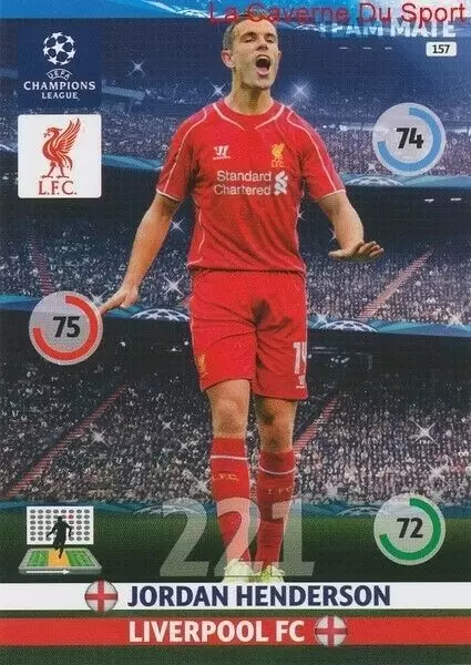 Adrenalyn XL - UEFA Champions League 2014-2015 - Jordan Henderson - Liverpool FC
