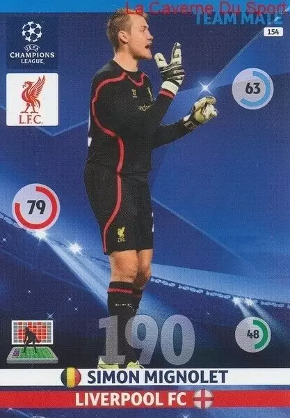 UEFA Champions League 2014-2015. Adrenalyn XL - Simon Mignolet - Liverpool FC